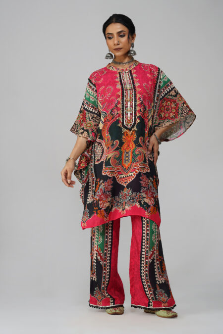 Sawariya Majestic Bloom Co-ord Set in Cotton Muslin